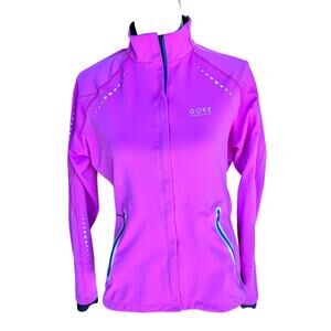 GORE Running Wear Windstopper Soft Shell Reflective Jacket, Women’s Medium Plum